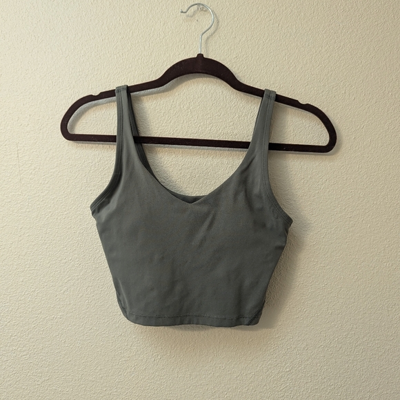 Crop Top with Built in Bra - Picture 1 of 4